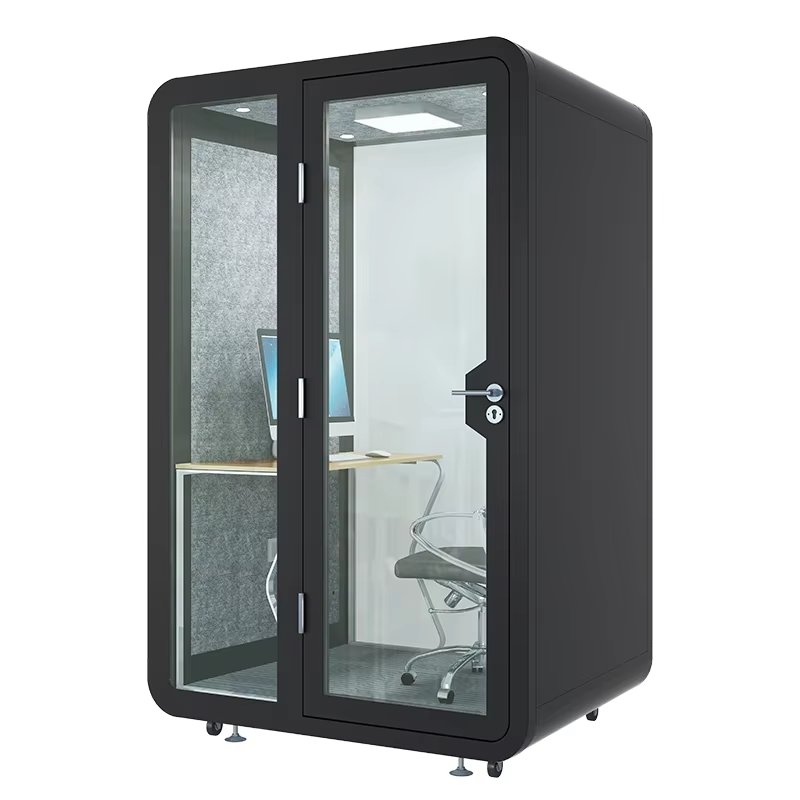 Office silence booth room soundproof booth recording studio soundproof silent work pod with table sofa