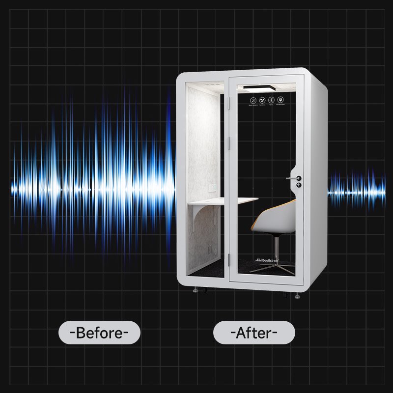 Office silence booth room soundproof booth recording studio soundproof silent work pod with table sofa
