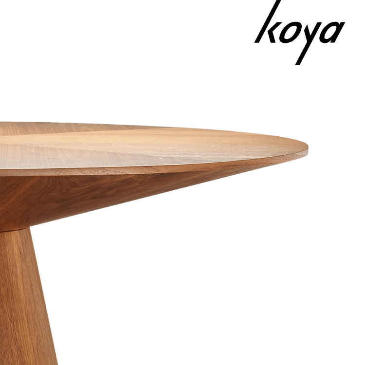 Modern Luxury Walnut Veneer Round dining table New modern design home furniture Solid wood round dinning table