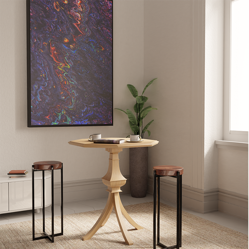 Mrs Woods Modern Dining Room Furniture Spider Oak Wooden Legs Small Solid Wood Dining Table Oval