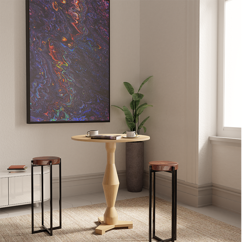 Mrs Woods Modern Dining Room Furniture Spider Oak Wooden Legs Small Solid Wood Dining Table Oval