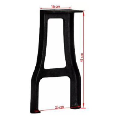 Industrial Modern Dining Table with Wood Top and Cast Iron Leg Furniture Base for Chair Use