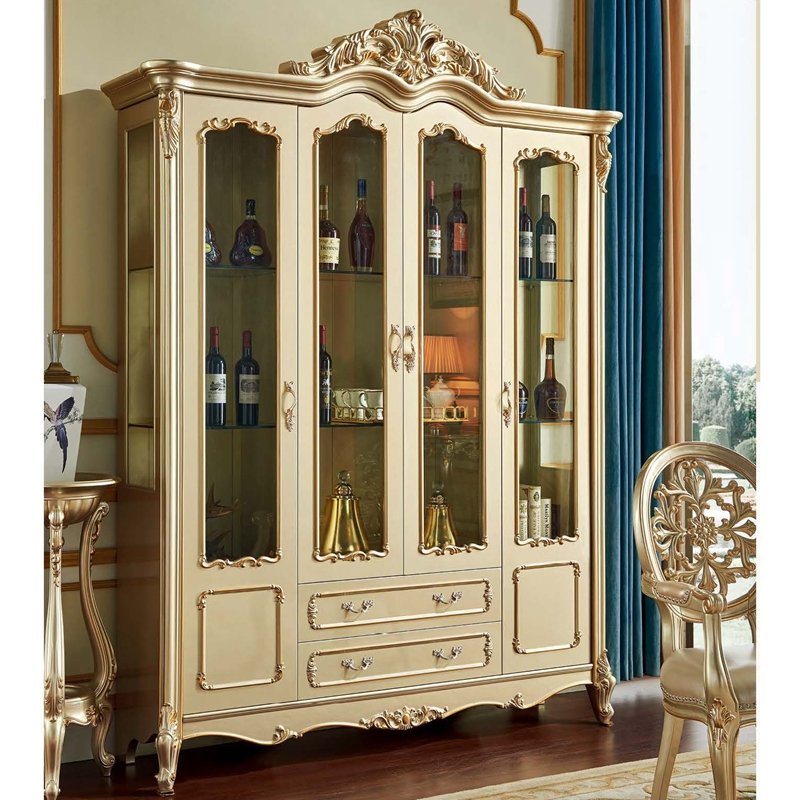 Hot selling classical dining table set 6 seater French dinning table and chairs furniture for wholesales