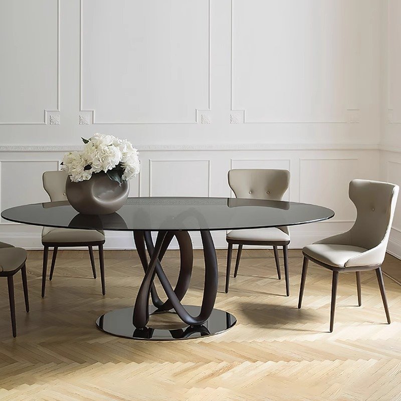 ultra modern dining tables mirror glass hall table hotel table and chairs