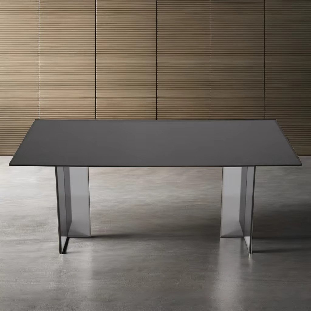 Professional Supply 1800x900x750mm Farmhouse dining table Black Modern Dining Table for Dining room Living room