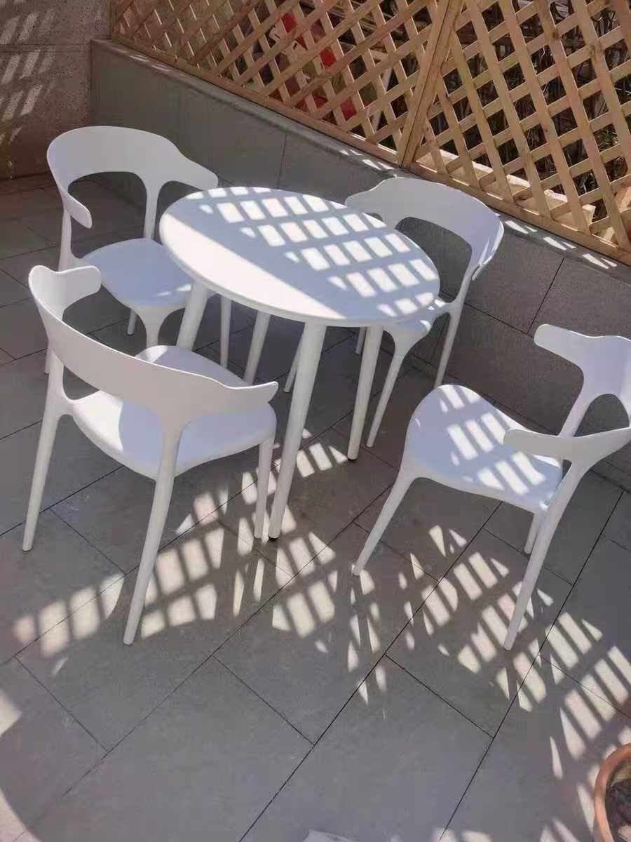 New design Carbon steel outdoor coffee table restaurant home dining room round table occasional table