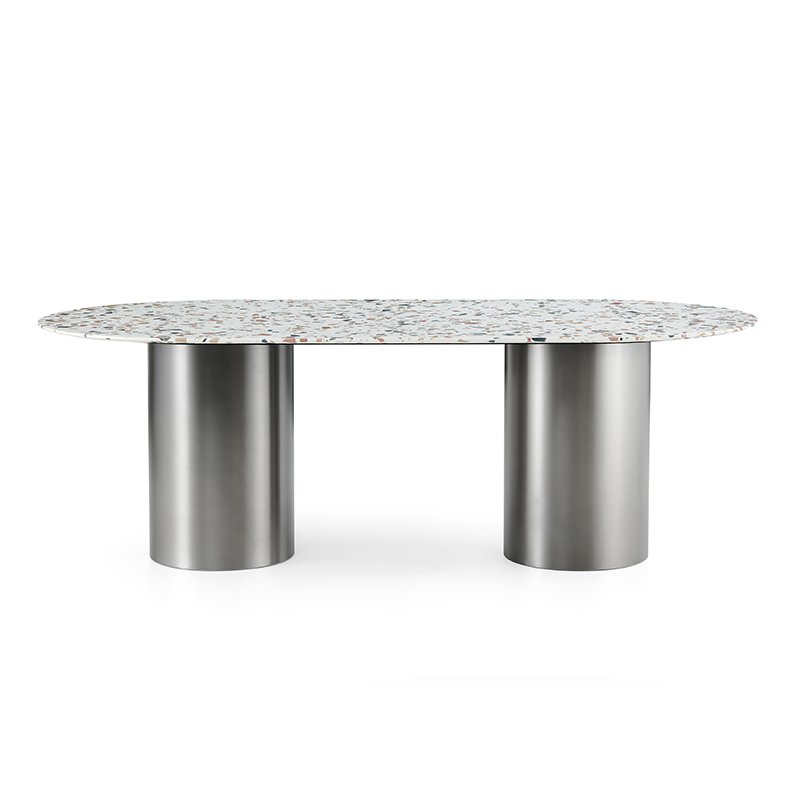 Luxury dinning table modern dining room furniture round concrete dining table
