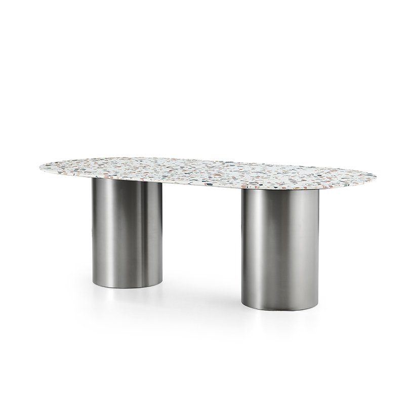 Luxury dinning table modern dining room furniture round concrete dining table