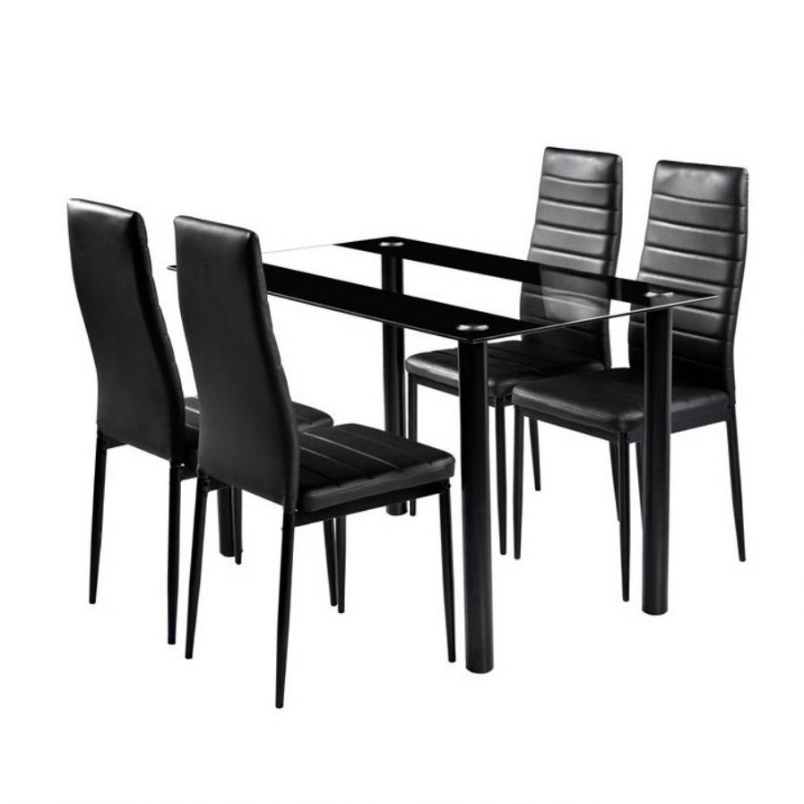2022 new modern design cheap hot sale dining room glass dining table and chair dining set on sale