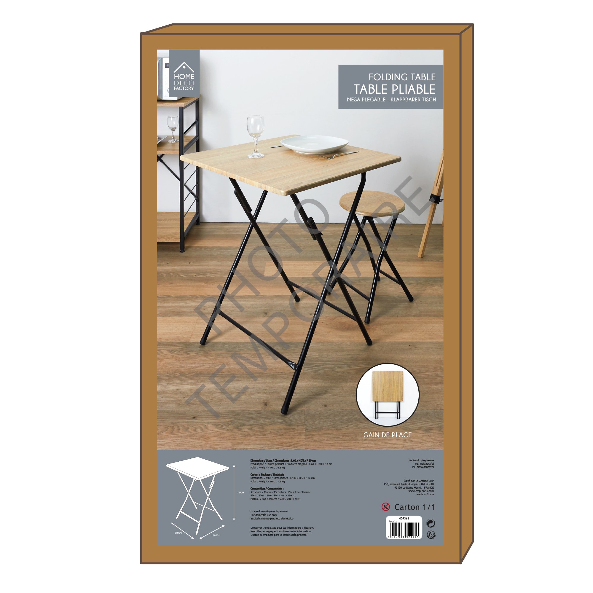 The Most Popular Furniture Dining Room Outdoor Folding Portable Wood Dinner Dining Table With Wooden Desktop
