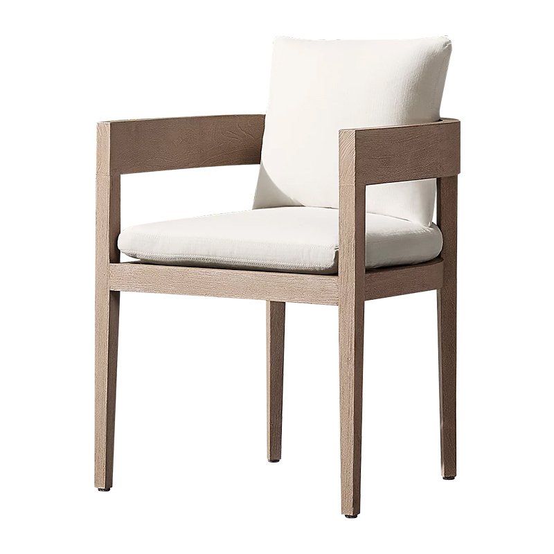 Direct Sales Luxury Garden Terrace Dining Furniture Set Durable Portable Lightweight Solid Wood Outdoor Table And Chair