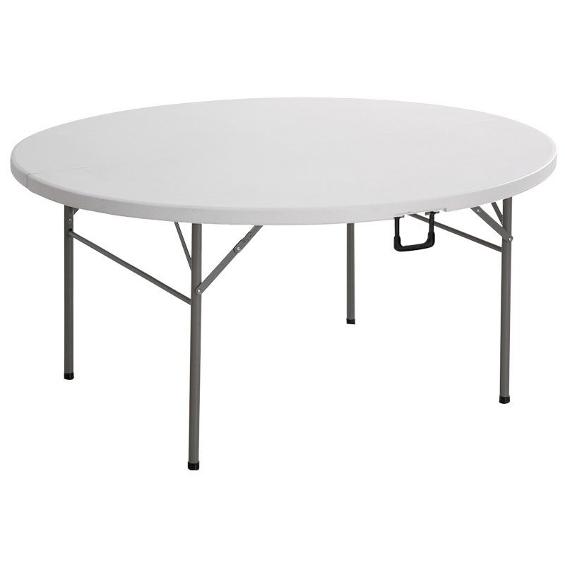 Factory Wholesale Folding Tables White Round Hotel Banquet Outdoor Plastic Table