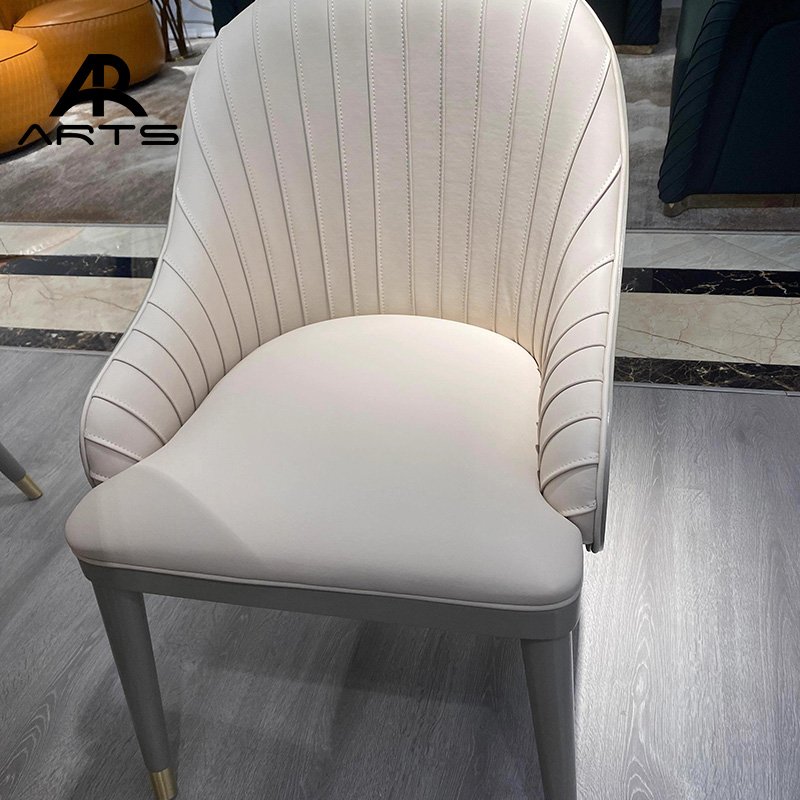 Italian luxury round dining set natural marble stone dining table and chair high-end custom furniture for dining room furniture