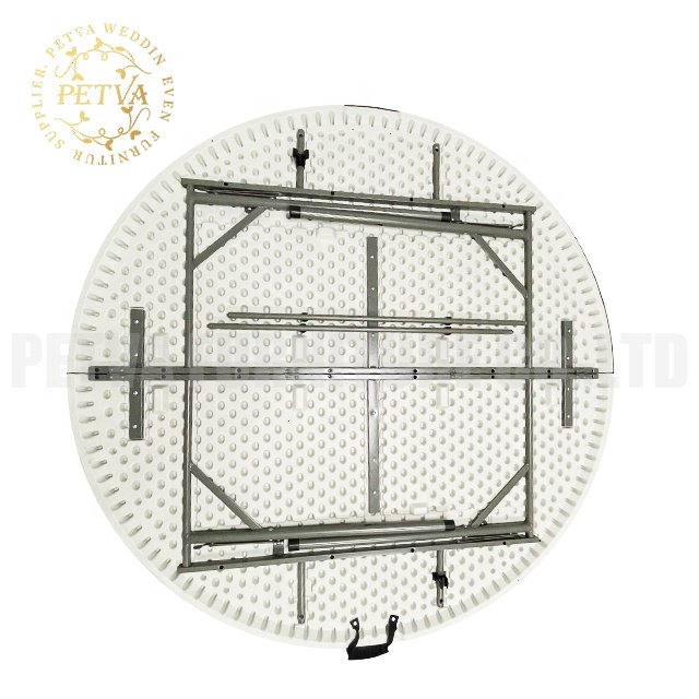 Round banquet tables wholesale folding dining plastic folding table for hotel used