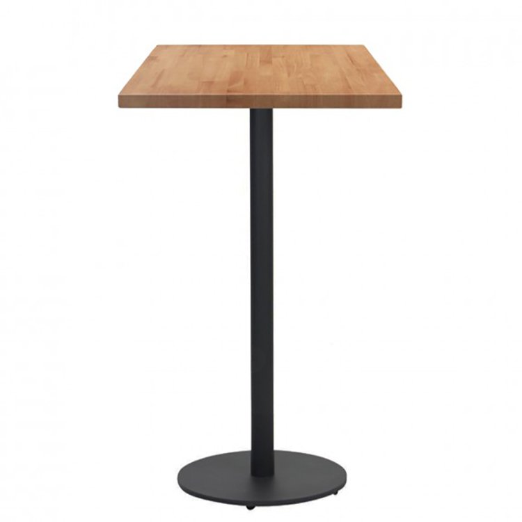 Hot Selling Solid Wood Iron Base Square Table Restaurant DT121