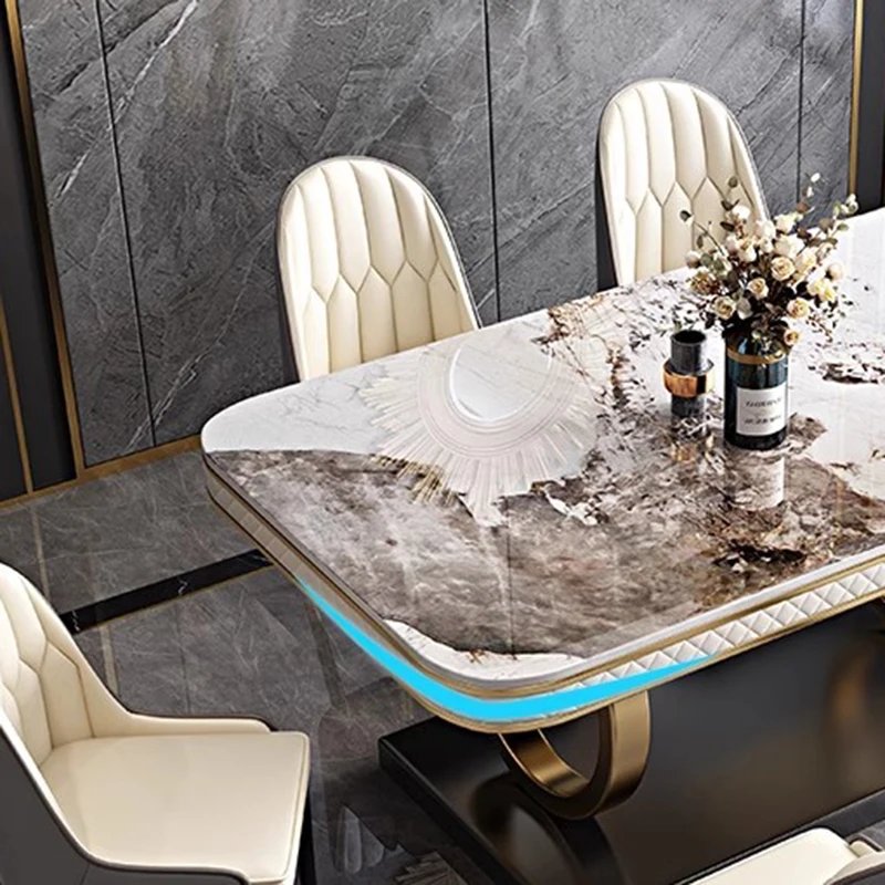 Side Center Dining Tables Console Desk Modern Hallway Dining Tables Study Balcony Marble Mesa Plegable Comedor Home Furniture