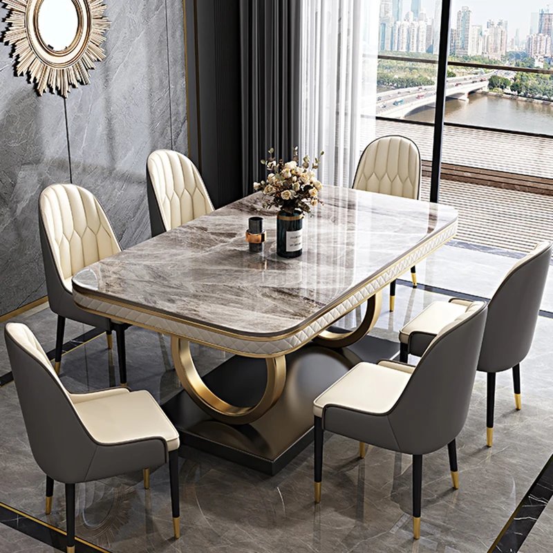 Side Center Dining Tables Console Desk Modern Hallway Dining Tables Study Balcony Marble Mesa Plegable Comedor Home Furniture