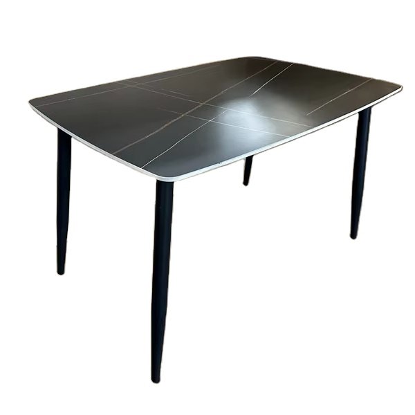 Home Luxury Dining Room Furniture Restaurant Dining Table Ceramic Marble Top Dining Table