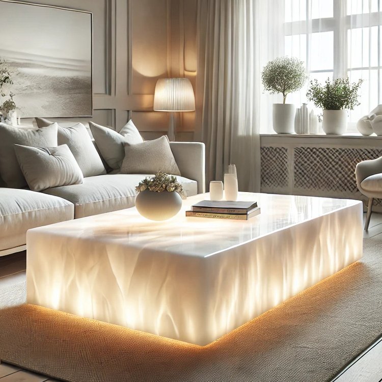 Eritrean Coffee Table Factory Custom Ertra Style Modern Simple Concrete Marble Granite Dining Table Furniture for Home Hotel