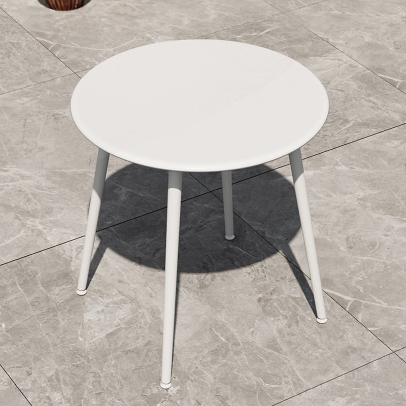 Portable Metal Dining Table and Chair Set Square Design for Home Small Apartment Dormitory or Outdoor balcony Use