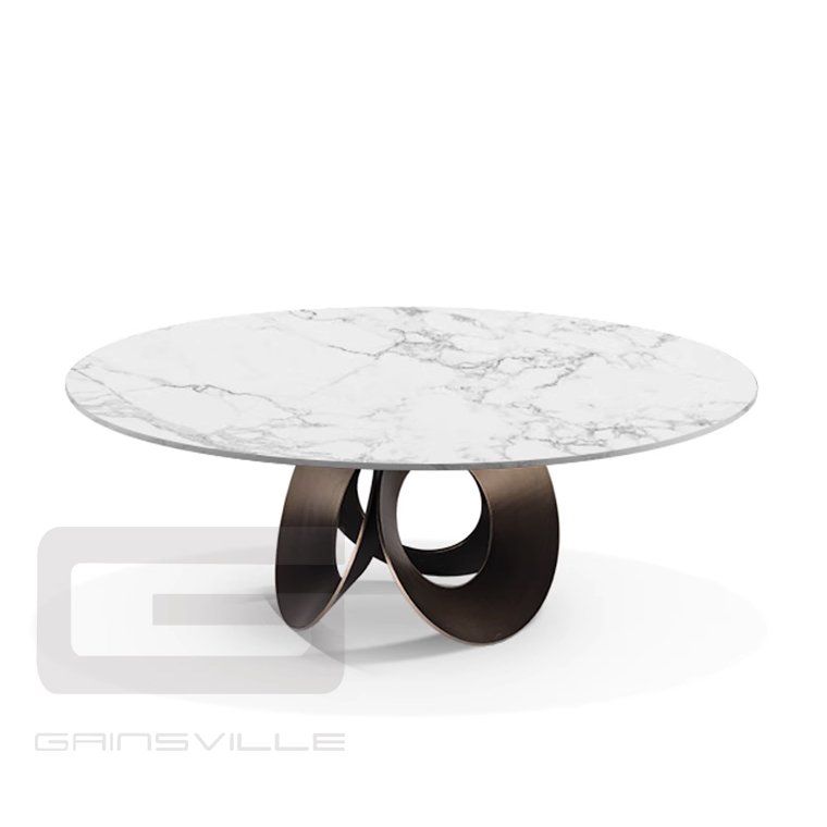 Hot Sale Modern Slate And Marble Top Dining Table Set With Gold Stainless Steel Frame For Dining Room Furniture
