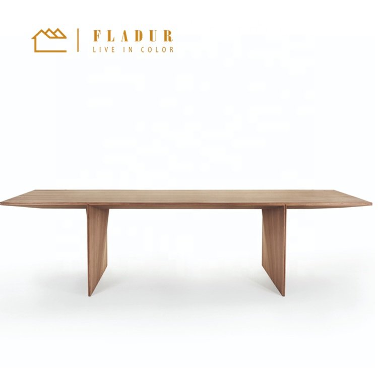 Modern luxury wood restaurant living room bedroom designer dining table coffee table set