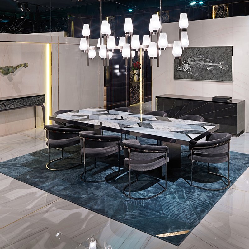 Luxury 10 seater dining table set wooden dining table
