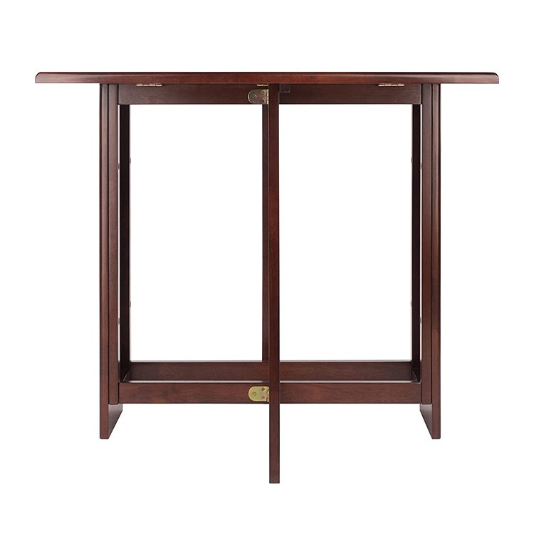DU'S Wooden folding table sitting room for dinner table brown wooden console table