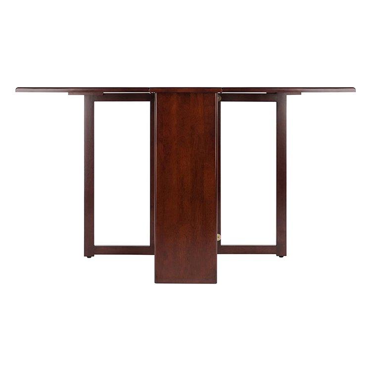 DU'S Wooden folding table sitting room for dinner table brown wooden console table
