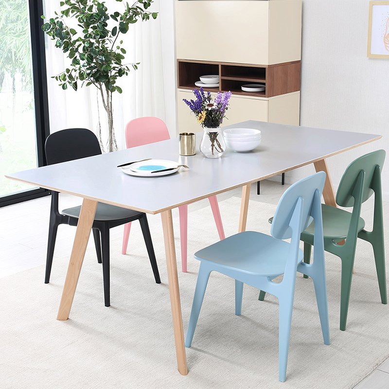 Eettafel Wholesale Dining Room Furniture 6 Chairs Wooden Modern Comedores 6 Sillas Dining Table Set