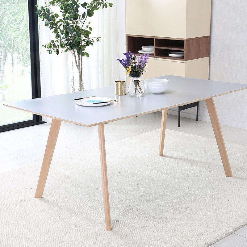 Eettafel Wholesale Dining Room Furniture 6 Chairs Wooden Modern Comedores 6 Sillas Dining Table Set