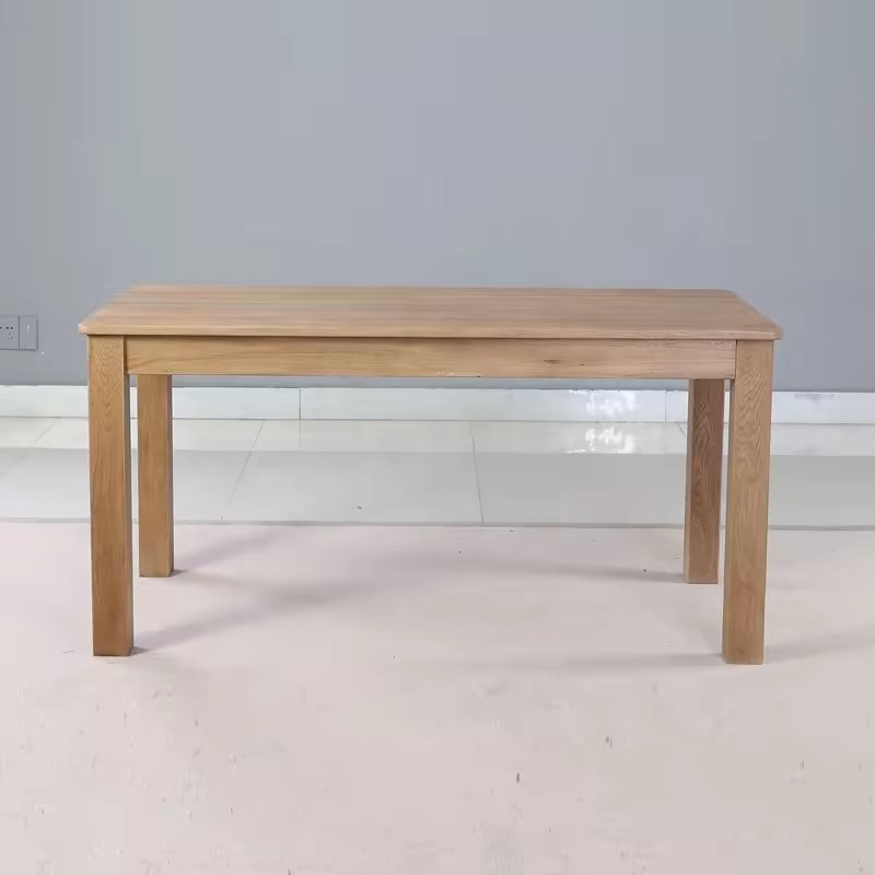 Antique Wooden Rectangular simple European dining Restaurant table(DT-1224-OAK)