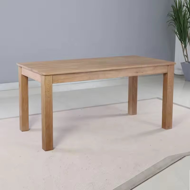 Antique Wooden Rectangular simple European dining Restaurant table(DT-1224-OAK)