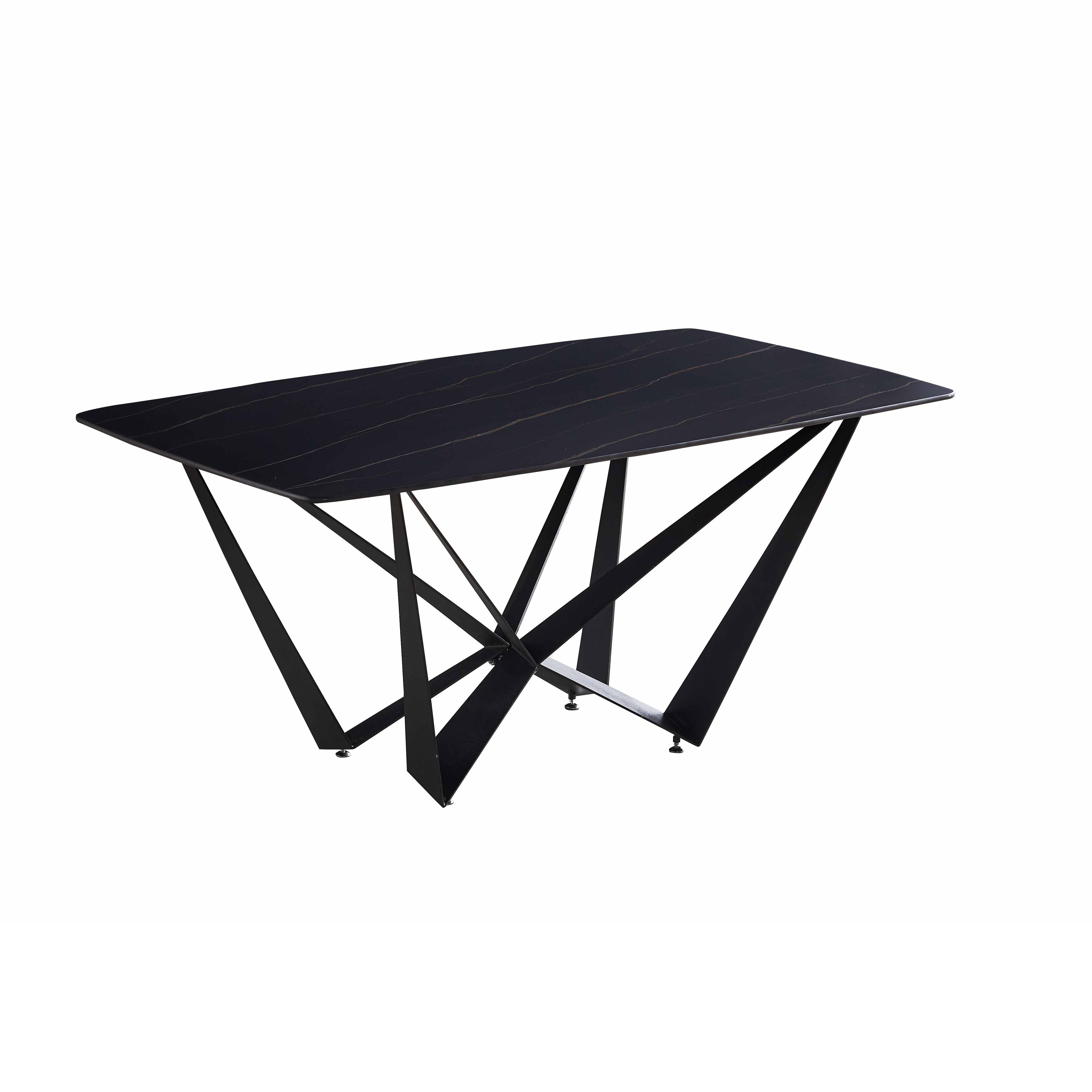 Italian minimalist rock board dining table and chair combination Nordic home small apartment table modern minimalist light