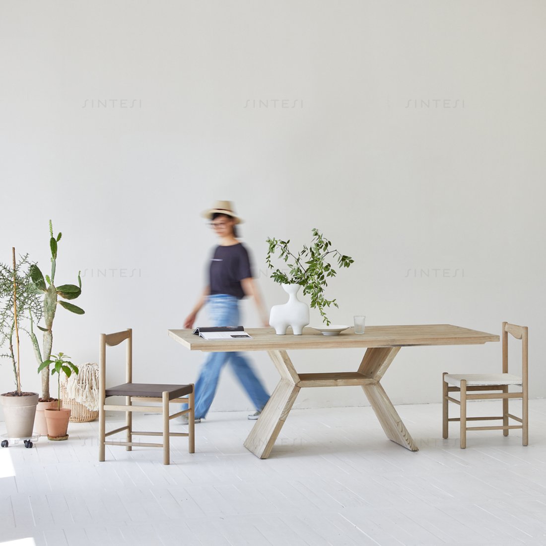 Vintage boutique furniture wabi sabi recycled pine dining room furniture mobiliario tafel wood table wooden dining table