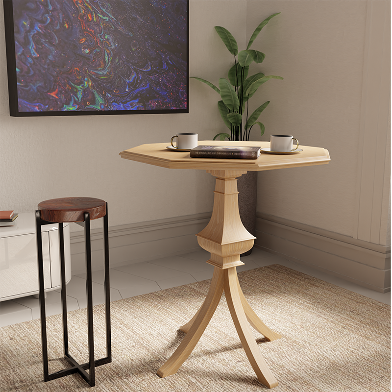Mrs Woods Modern Simple Dine Room Furniture Hand Craft Solid Wooden Oval Round Shape Dinning Table Set