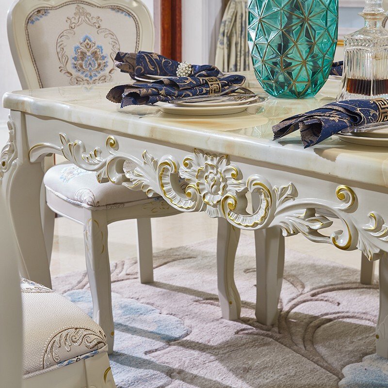 Dining Table And Chairs Stainless Steel Frame Luxury Slab Table Top Modern Marble Dining Room Table living room set