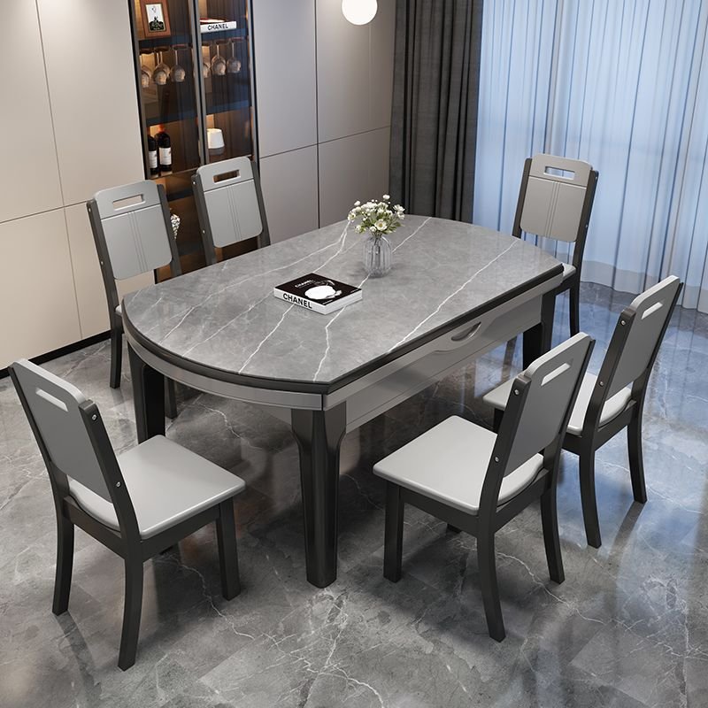 New Modern Home Furniture Dinning Table Set For 6 Microfiber Leather Upholstery Round Square Slabs Dining Table For Restaurant