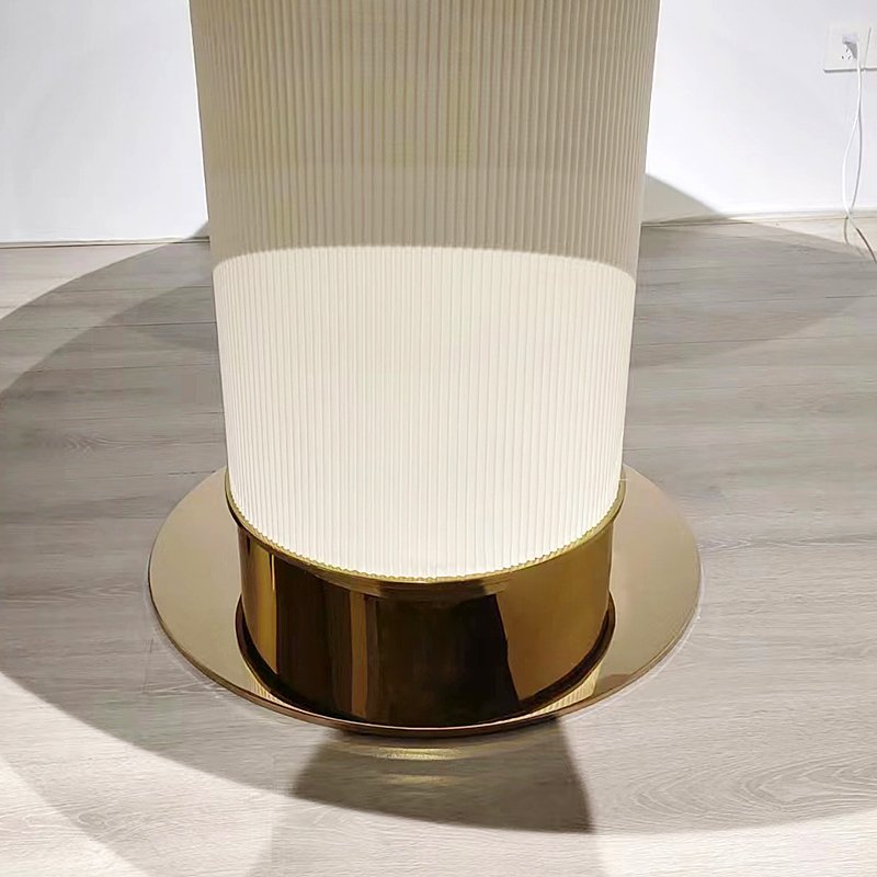2024 New Cheap Nordic marble table Italian small apartment light luxury round table with turntable modern simple dining table