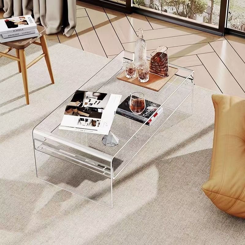 Transparent Acrylic Coffee Table Household Table Balcony Sofa Side Table