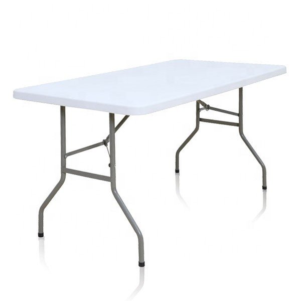 Rectangular Catering Banquet Table Outdoor Picnic Party Event Pop Rectangular White Portable Folding Plastic Table