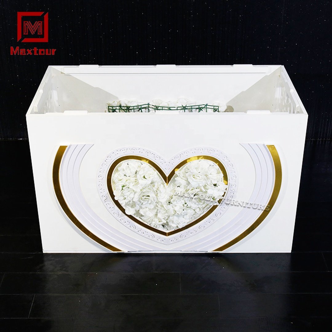 Modern White PVC Plastic Rectangle Dining Table Wedding and Farmhouse Furniture for Hotel