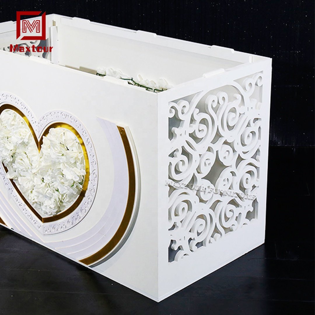 Modern White PVC Plastic Rectangle Dining Table Wedding and Farmhouse Furniture for Hotel