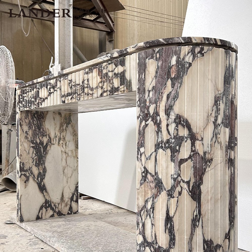 Lander Store Tables Entrance Marble Room Minimalist Storage Decor Modern Console Table