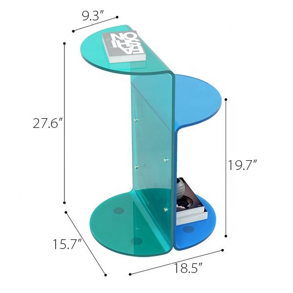 custom Colors fashion Living Room table Acrylic Side Table
