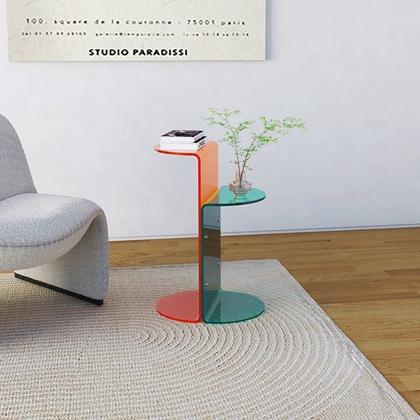 custom Colors fashion Living Room table Acrylic Side Table