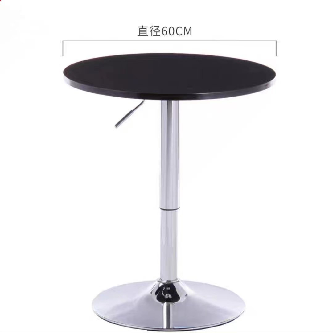 Minimalist Stylish New Design Height Adjustable Metal Outdoor Round Bar Table