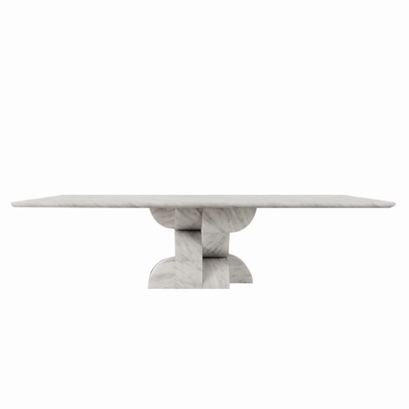 High Quality Wholesale Modern Rectangular Table Casual Living Room Dining Table Fashion Marble Dining Table