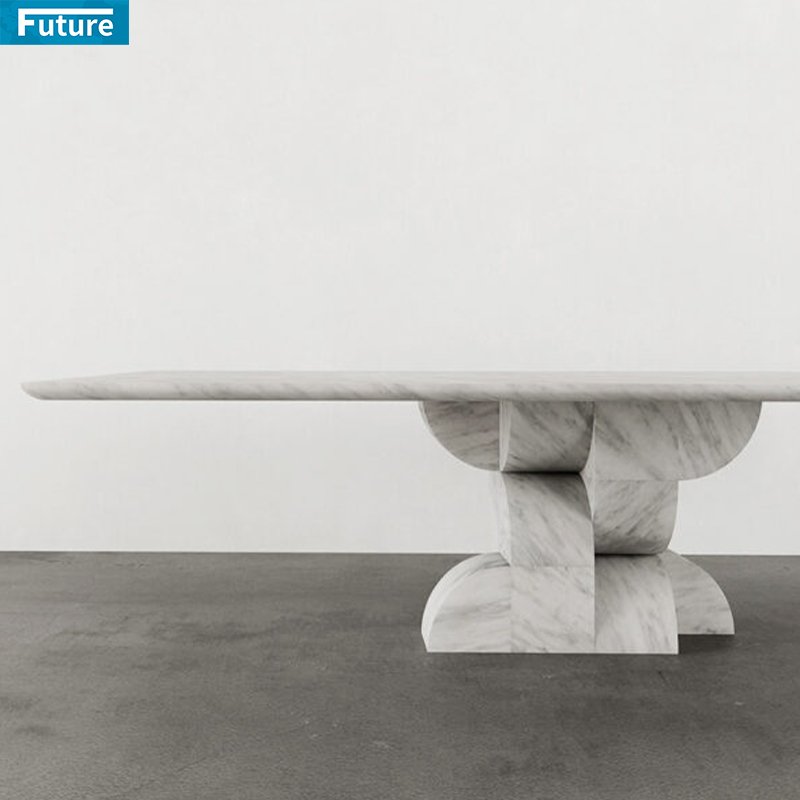 High Quality Wholesale Modern Rectangular Table Casual Living Room Dining Table Fashion Marble Dining Table