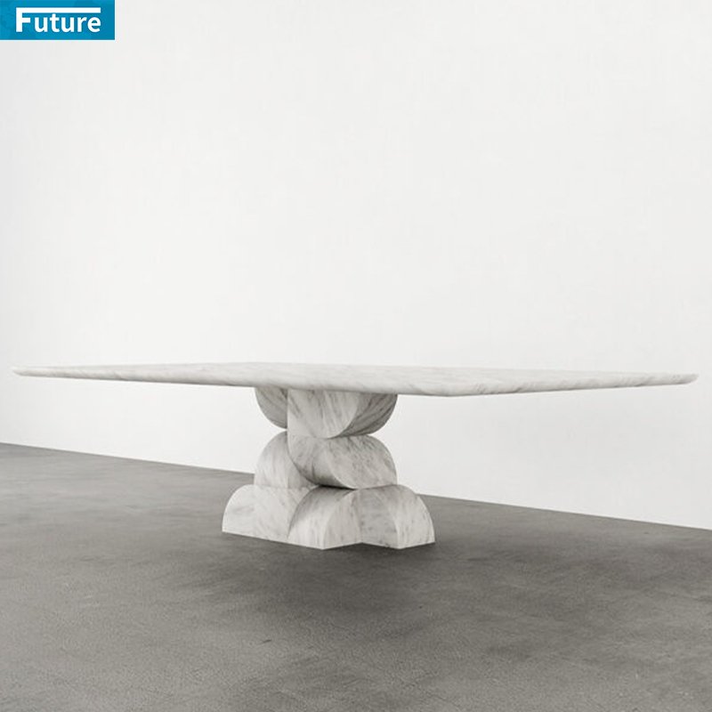 High Quality Wholesale Modern Rectangular Table Casual Living Room Dining Table Fashion Marble Dining Table